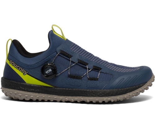 Tenis Saucony Switchback 2 Hombre Zapatillas Running Storm / Citrus México MX-729-HW
